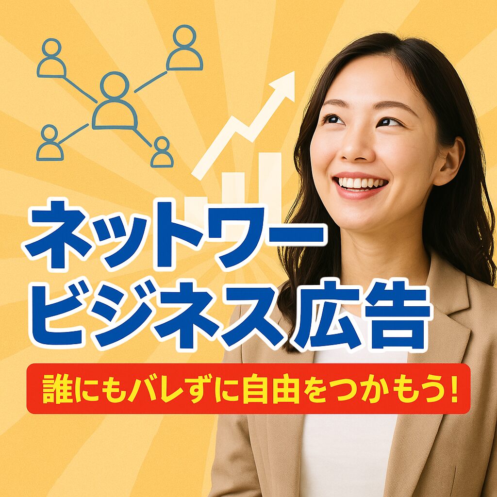 ネットワークビジネス初心者必見！広告を使って誰にもバレずに成功する方法