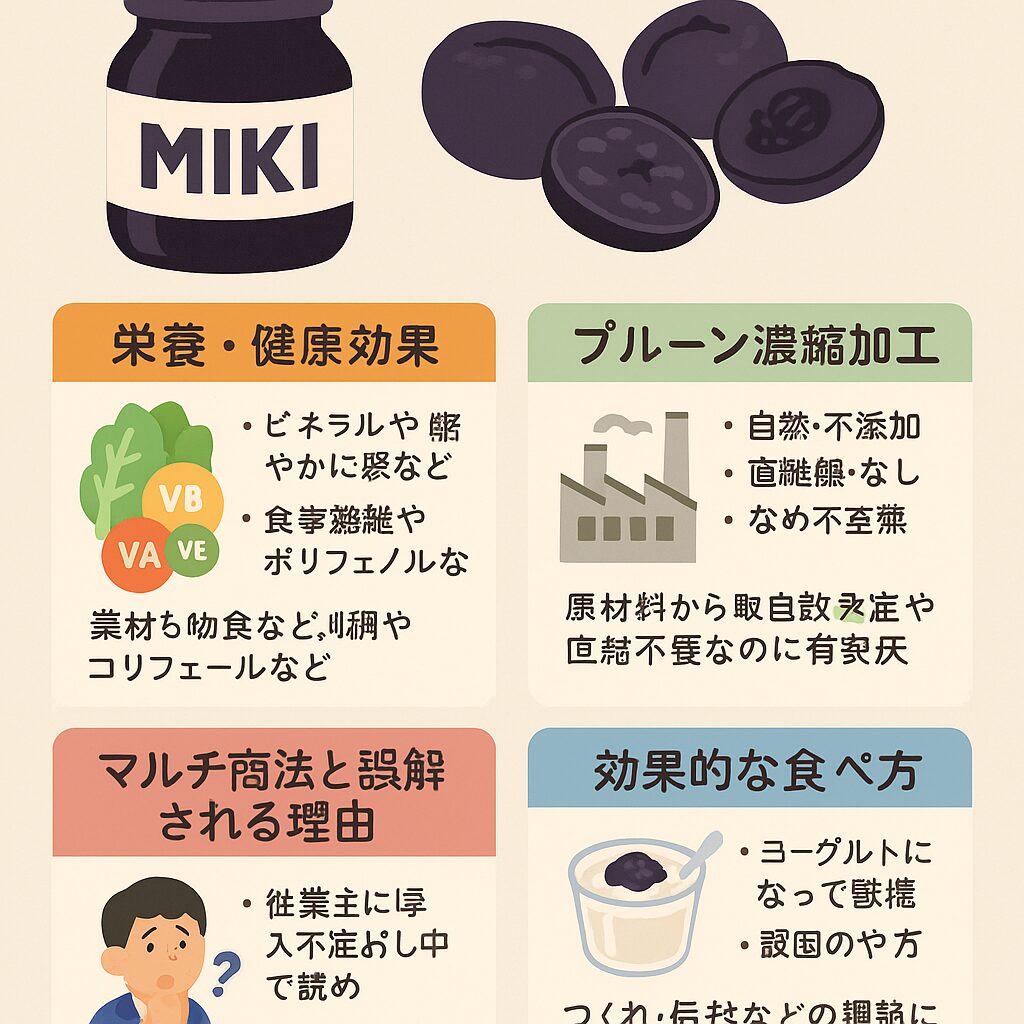 【完全解説】ミキプルーンの仕組みとは？成分・効果・販売方法まで丸わかり！