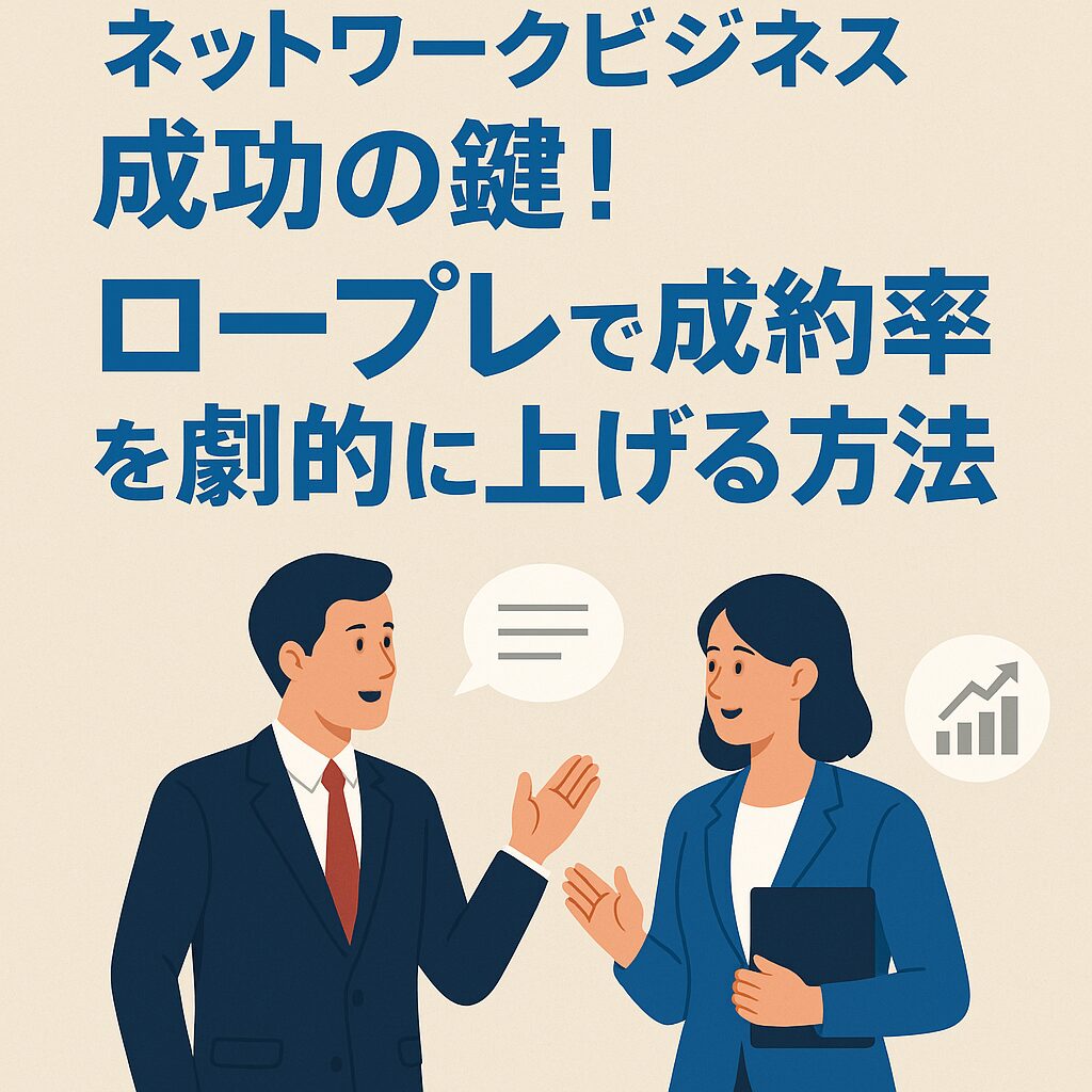 【保存版】ネットワークビジネスのロープレ完全ガイドと実践シナリオ