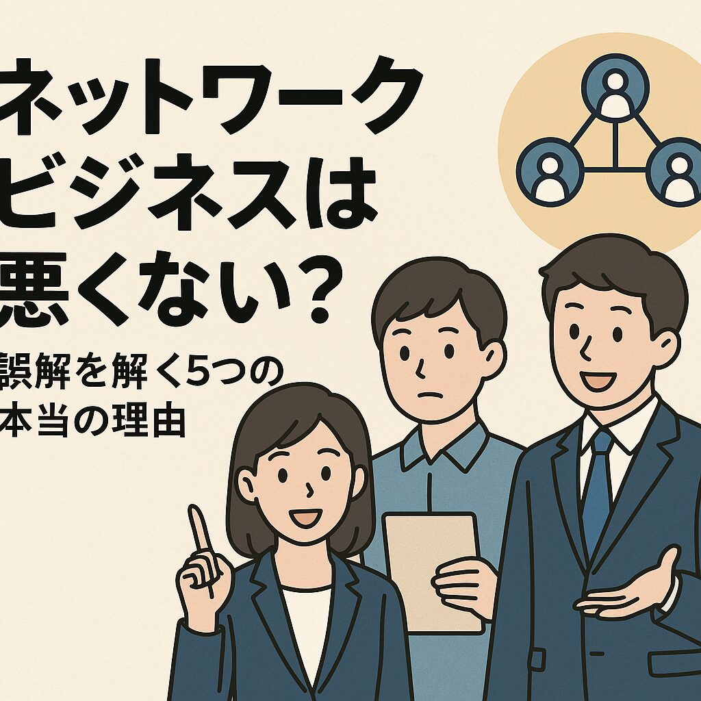 ネットワークビジネスは悪くない？誤解を解く5つの本当の理由