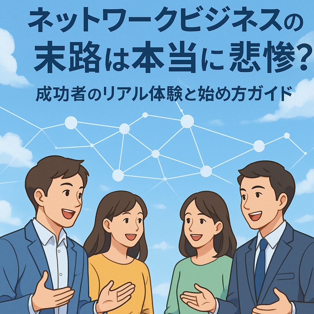 ネットワークビジネスの末路は本当に悲惨？成功者のリアル体験と始め方ガイド
