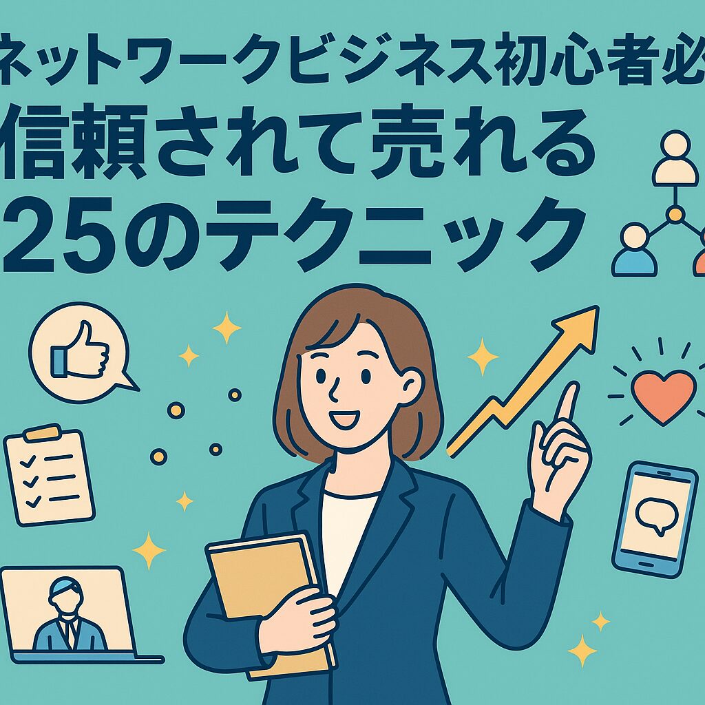 ネットワークビジネス成功の秘訣！初心者でも実践できるテクニック25選