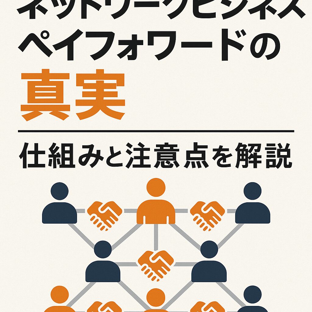 ネットワークビジネスとペイフォワードの関係とは？仕組み・リスク・成功のコツをわかりやすく解説！